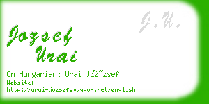 jozsef urai business card